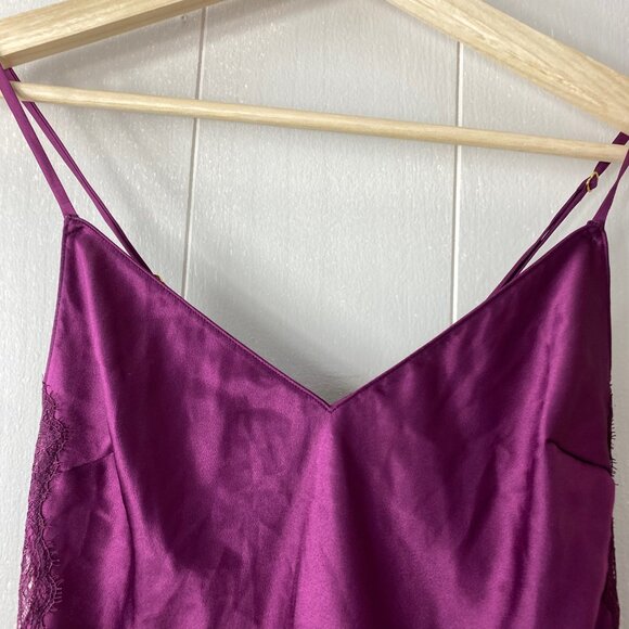 Victoria's Secret Burgundy Lace Tank Top Size Small - Picture 2 of 10